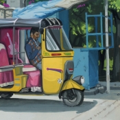 travel_sketch_hyderabad_auto_rickshaw